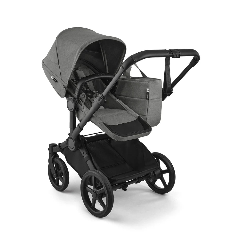 Bugaboo Donkey 6 Twin Complete Stroller Bundle - Black / Moon Grey / Moon Grey