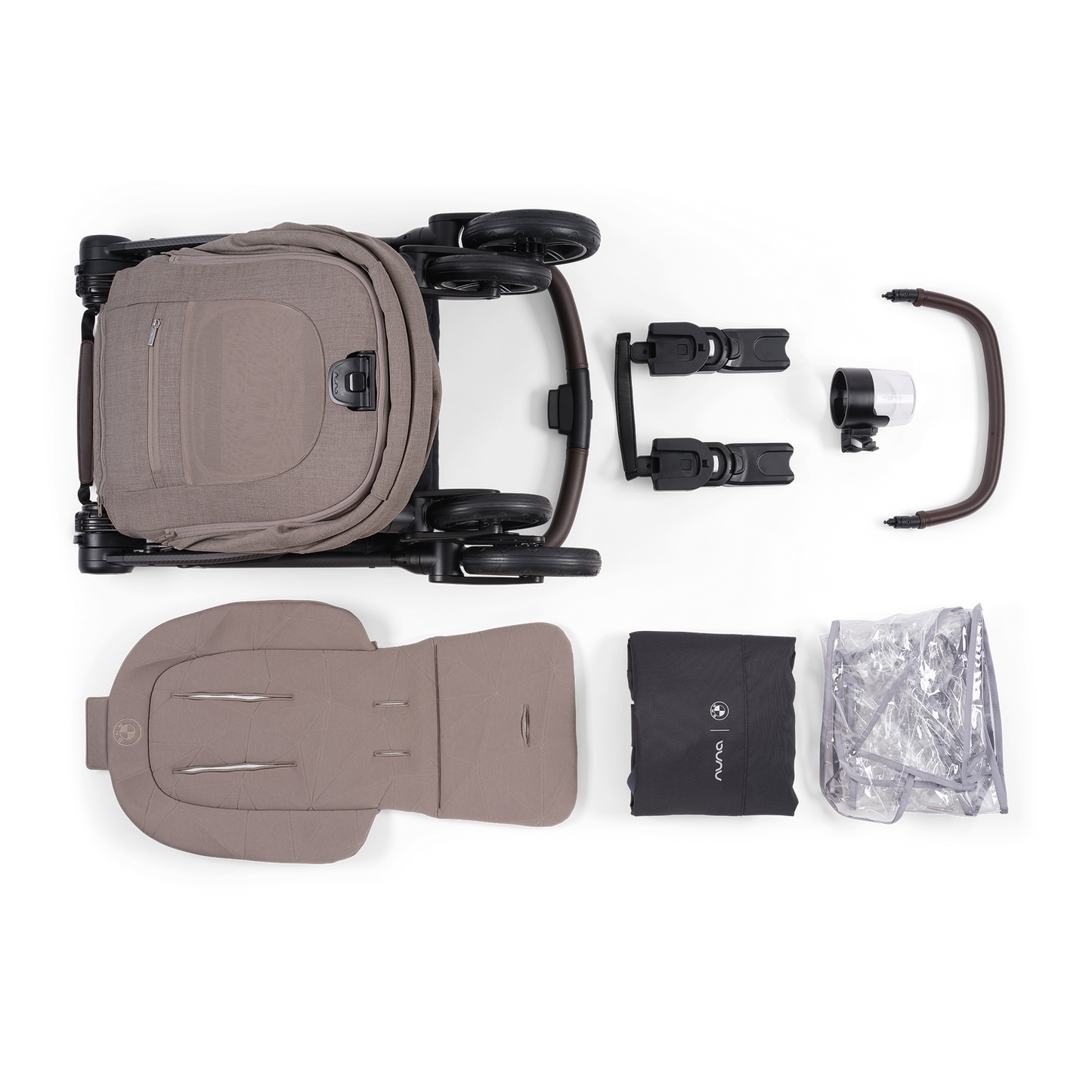 Nuna x BMW Swiv Lightweight Stroller - Umber