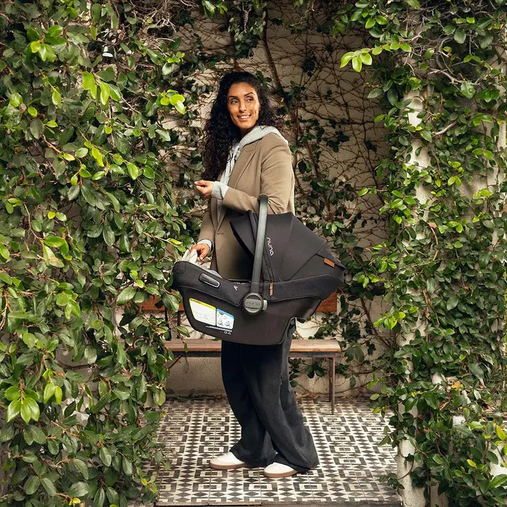 Nuna PIPA Aire RX Infant Car Seat + PIPA RELX Base with Load Leg - Biscotti