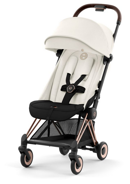 Cybex COYA Compact Stroller - Rose Gold / Off White - Traveling Tikes 