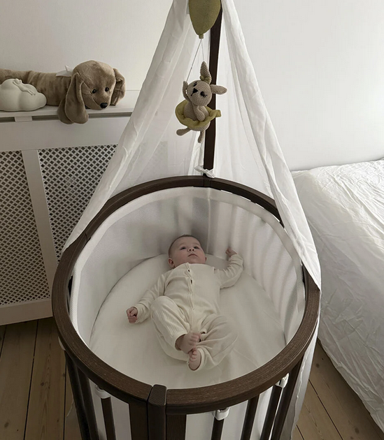 Stokke Sleepi Mini Crib Bundle with Mattress V3 - Warm Brown