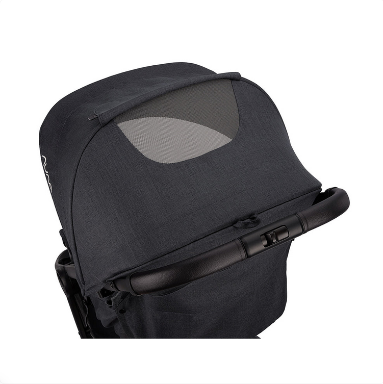 Nuna TRVL Self-Folding Compact Stroller - Caviar