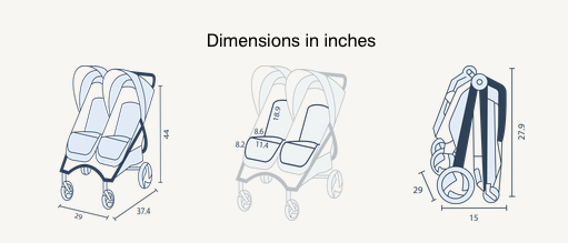 Valco Baby (2025) Trend Duo Sport Stroller - Cloud