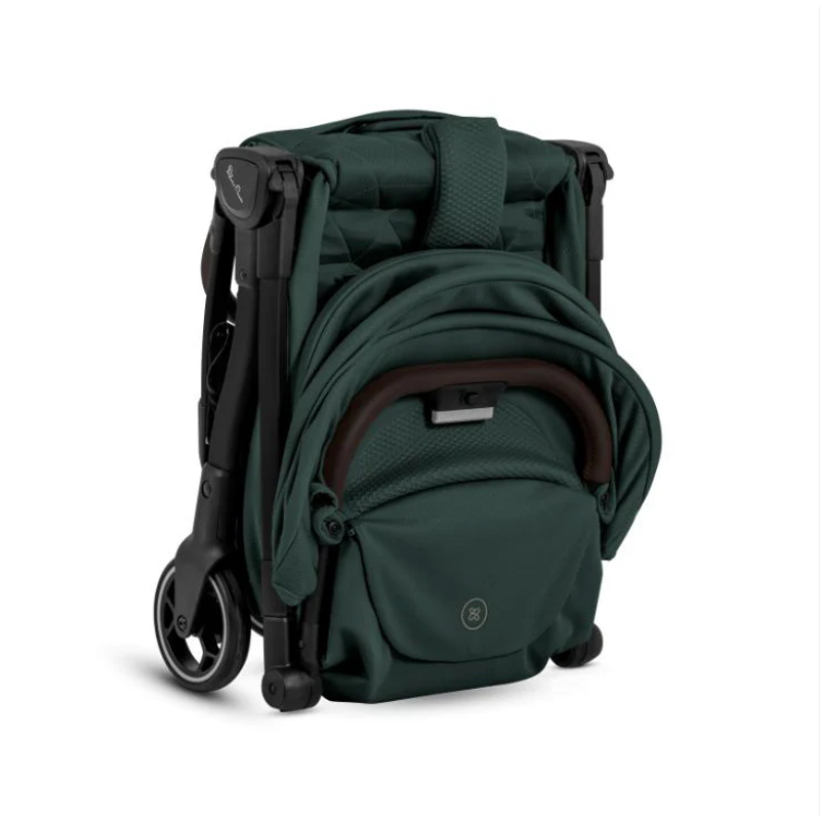 Silver Cross Clic Compact Stroller + Nuna PIPA RX Travel System Bundle - Conifer / Caviar