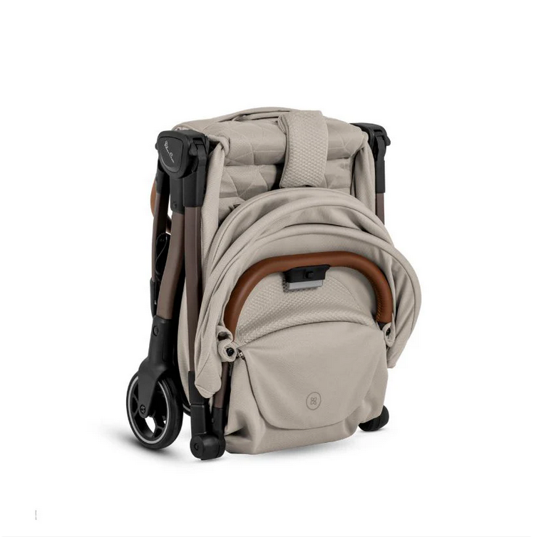 Silver Cross Clic Compact Stroller + Nuna PIPA RX Travel System Bundle - Latte / Caviar