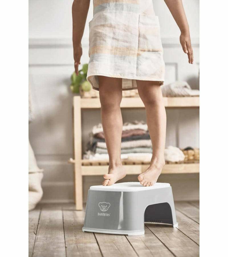 BabyBjorn Step Stool - Grey/White