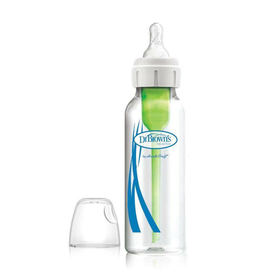 Dr. Brown’s Natural Flow® Options+™ Anti-colic GLASS Baby Bottle 8oz 8oz