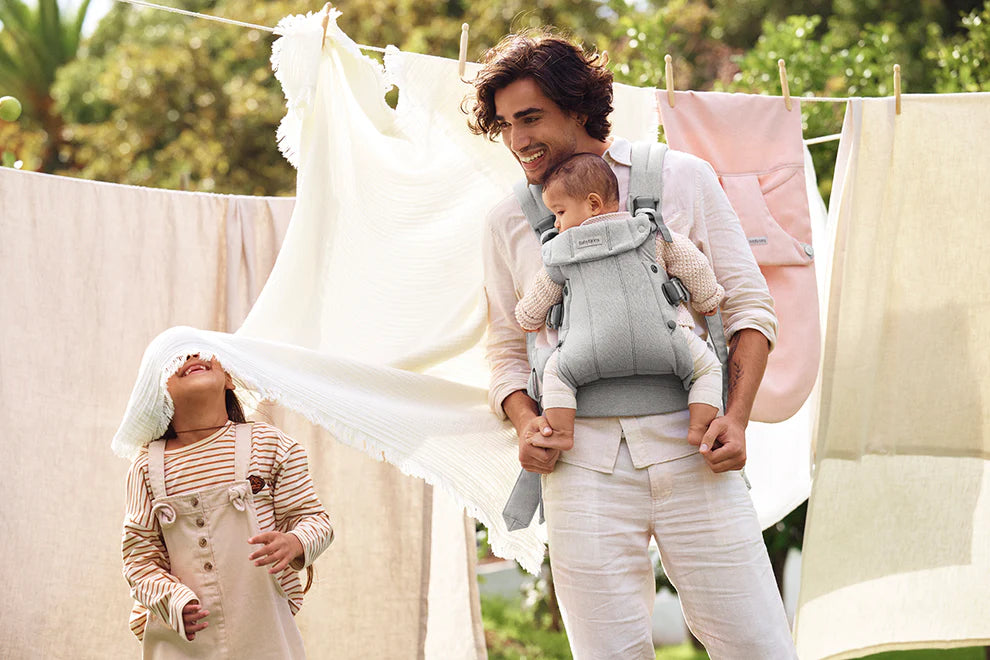 BabyBjorn Baby Carrier Harmony Woven Melange - Light Gray