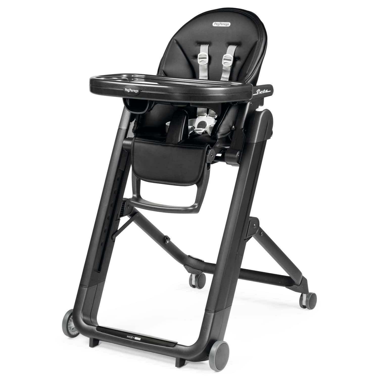 Peg Perego Siesta High Chair-True Black Traveling Tikes