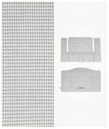 Tripp Trapp High Chair2 Natural, Nordic Grey Cushion + Tray