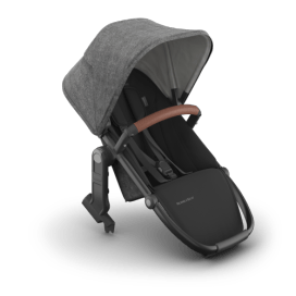 UPPAbaby RumbleSeat V3 - Greyson - Charcoal Mélange | Carbon Frame | Saddle Leather 0904-RBS-NA-GRY