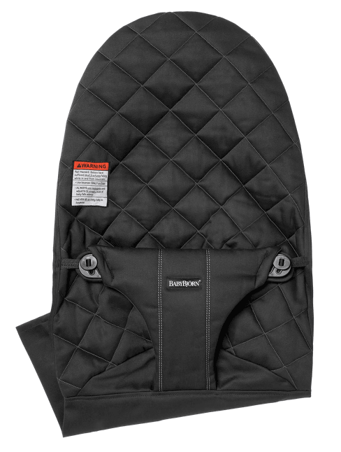 Baby Bjorn Fabric Seat Classic Quilted Cotton - Black - Traveling Tikes 