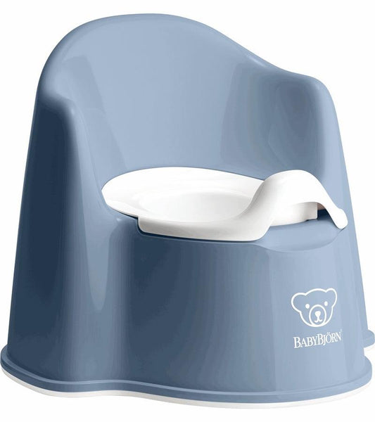 Baby Bjorn Potty Chair - Deep Blue/White - Traveling Tikes 
