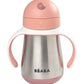 Beaba Stainless Steel Straw Sippy Cup – Rose - Traveling Tikes 