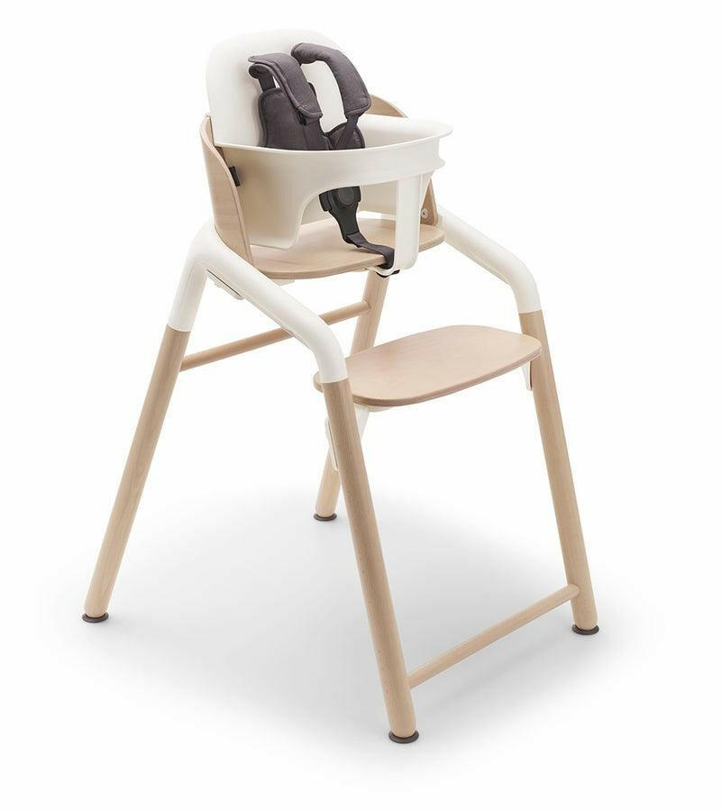 Bugaboo Giraffe Complete High Chair - Neutral Wood / White - Traveling Tikes 