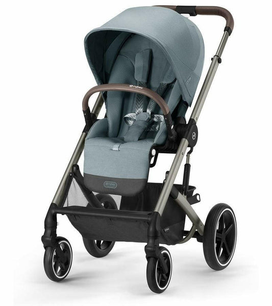 Cybex Balios S Lux 2 Stroller - Taupe Frame / Sky Blue - Traveling Tikes 
