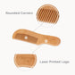 Natemia Wooden Baby Hair Brush Set With Natural Bristles - Traveling Tikes 