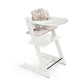 Stokke Tripp Trapp Complete White with Silver Star Cushion + Tray - Traveling Tikes 