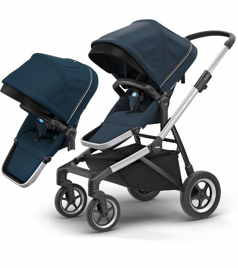 Thule Sleek Double Stroller Navy Blue