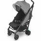 UPPAbaby G-LUXE 2023 Umbrella Stroller - Greyson (Charcoal Melange / Carbon) - Traveling Tikes 
