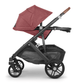 UPPAbaby Vista V2 Stroller - Lucy (Red Melange/Black/Brown Leather) - Traveling Tikes 