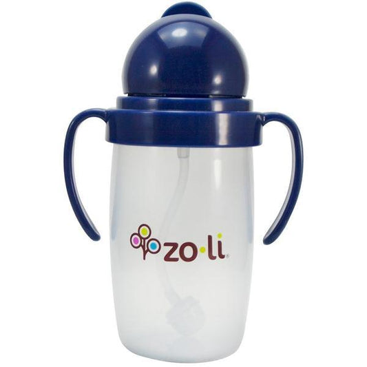 ZoLi BOT 10 oz. Straw Sippy Cup-Navy - Traveling Tikes 