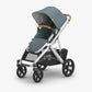 Uppababy Vista V3 Stroller - Callum - Stone Blue |Silver Frame | Sand Leather