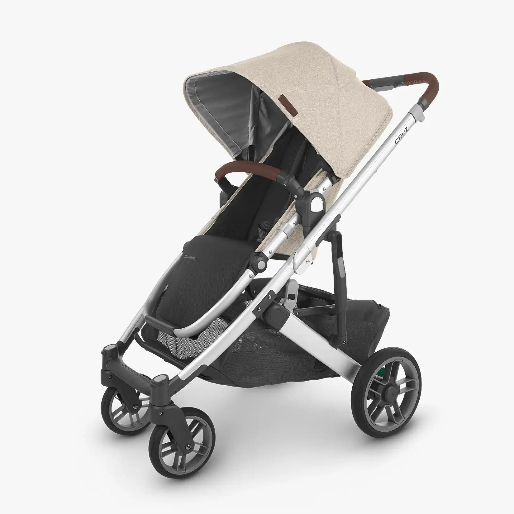 UPPAbaby CRUZ V2 Stroller - Declan (Oat/Silver/Brown Leather)