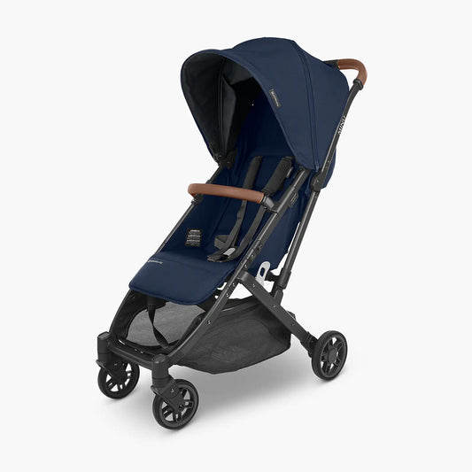 UPPAbaby Minu V2 Stroller - Noa - Navy | Carbon Frame | Saddle Leather