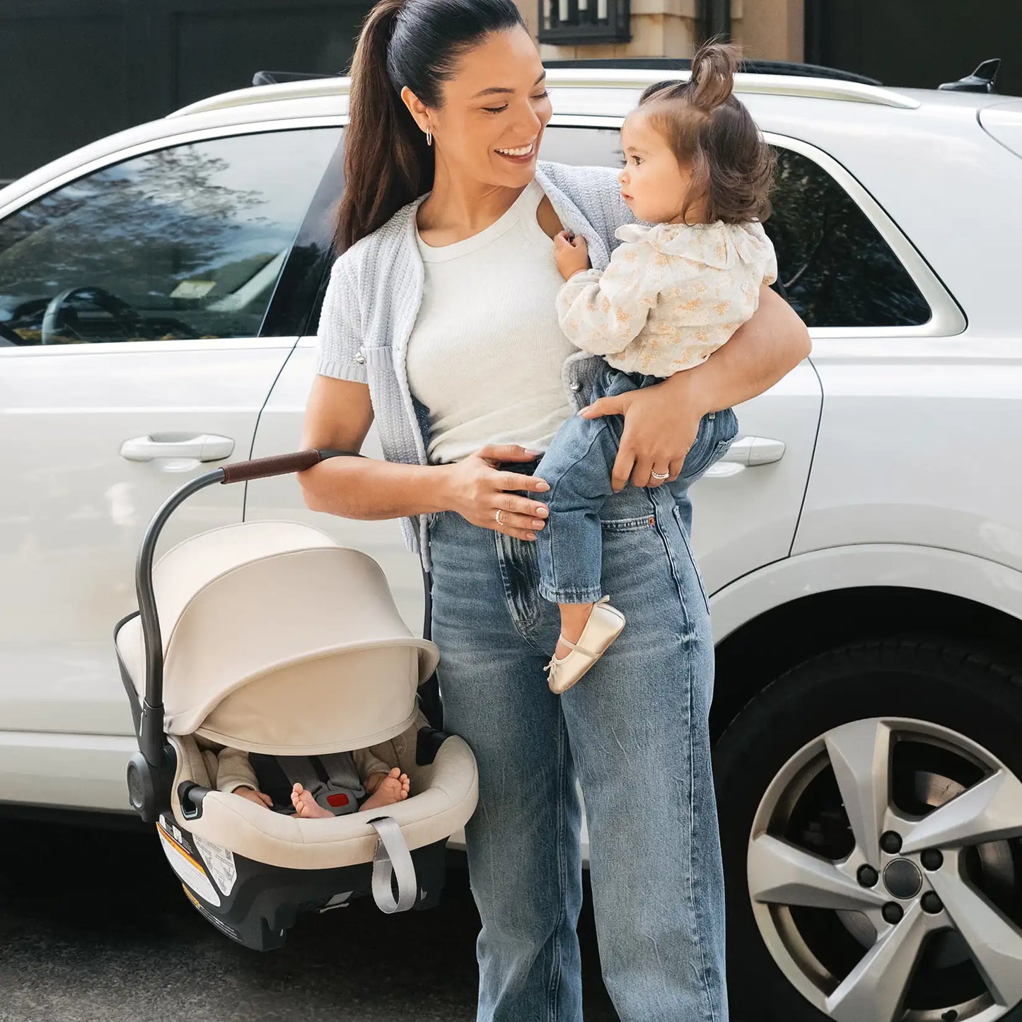 UPPAbaby Aria Infant Car Seat - Oat Melange