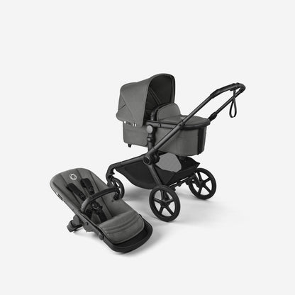 Bugaboo Kangaroo Complete - Black/Moon Grey-Moon Grey PV007601