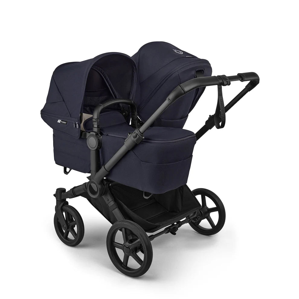 Bugaboo Donkey 6 Twin Complete Stroller Bundle - Black / Deep Indigo / Deep Indigo
