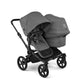Bugaboo Donkey 6 Twin Complete Stroller Bundle - Black / Moon Grey / Moon Grey
