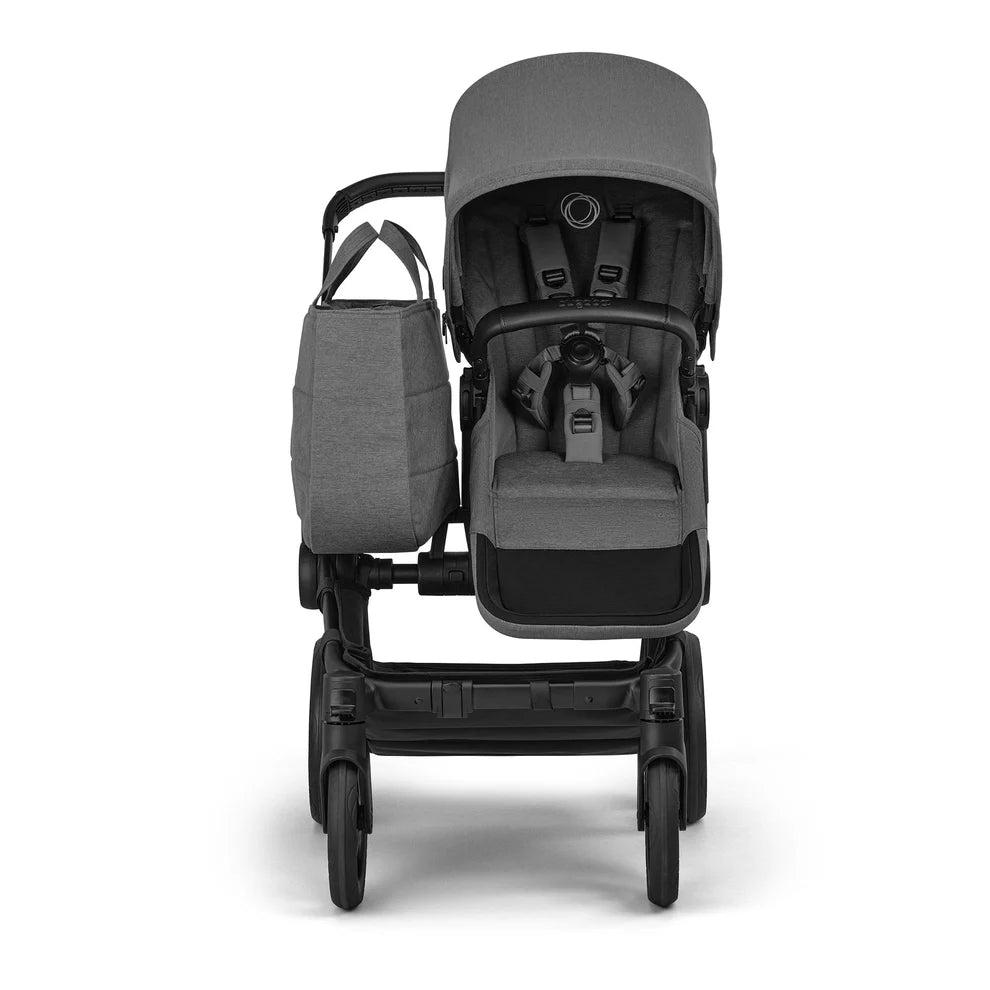 Bugaboo Donkey 6 Twin Complete Stroller Bundle - Black / Moon Grey / Moon Grey