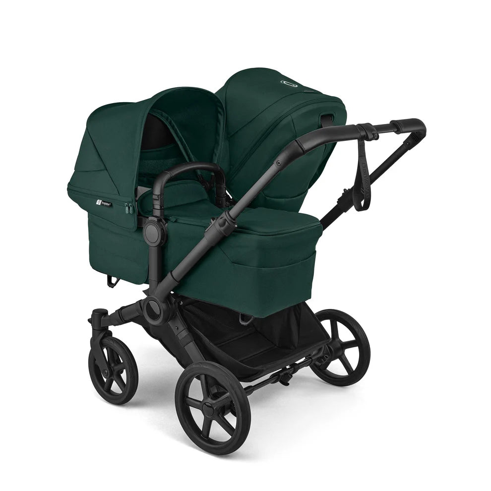 Bugaboo Donkey 6 Twin Complete Stroller Bundle - Black / Fern Green / Fern Green