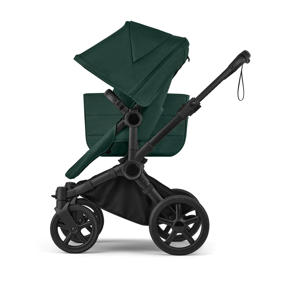 Bugaboo Donkey 6 Twin Complete Stroller Bundle - Black / Fern Green / Fern Green