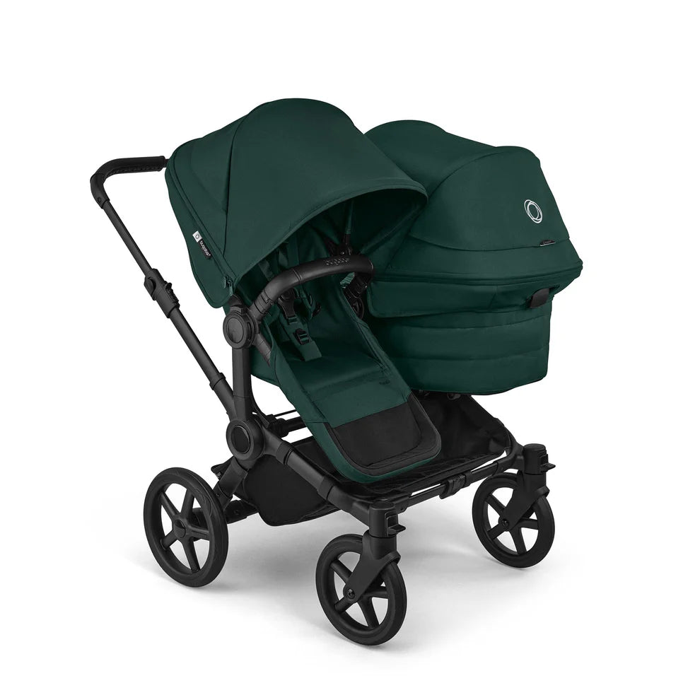 Bugaboo Donkey 6 Twin Complete Stroller Bundle - Black / Fern Green / Fern Green