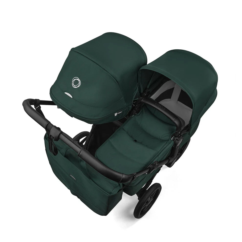 Bugaboo Donkey 6 Twin Complete Stroller Bundle - Black / Fern Green / Fern Green