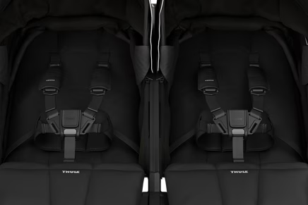 Thule Urban Glide 3 Double Jogging Stroller - Jet Black (New Magnetic Buckle)