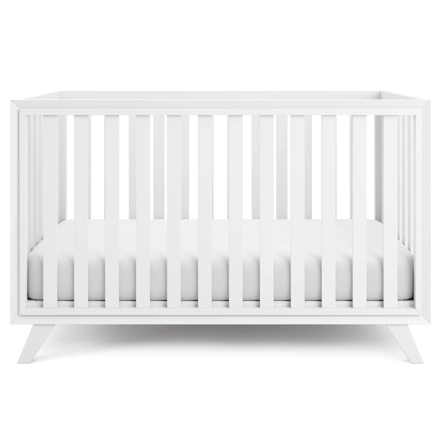 Comfy Cubs Baby Crib for 0 to 3 Years - All White
