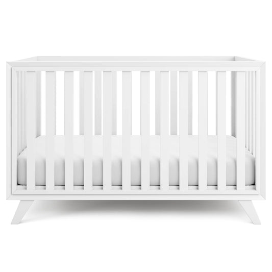 Comfy Cubs Baby Crib for 0 to 3 Years - All White