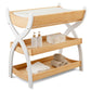 Baby Changing Table by Comfy Cubs - Natural Wood With White Legs