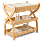 Baby Changing Table by Comfy Cubs - Natural Wood Changing Table