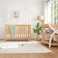 Comfy Cubs Baby Crib for 0 to 3 Years - Natural Wood