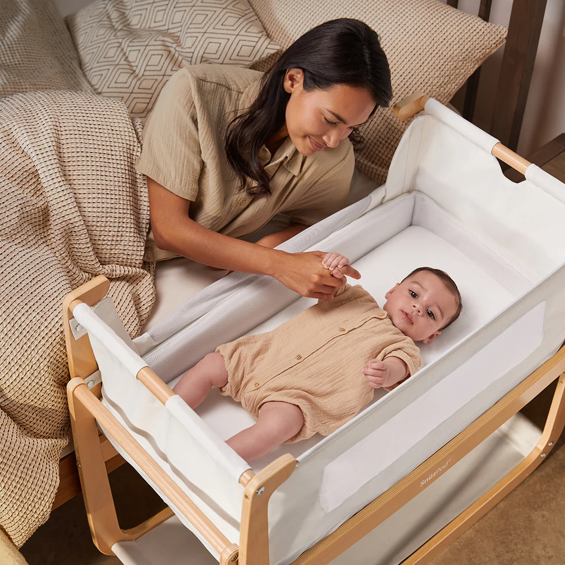 Snuz SnuzPod4 Bedside Crib - Natural