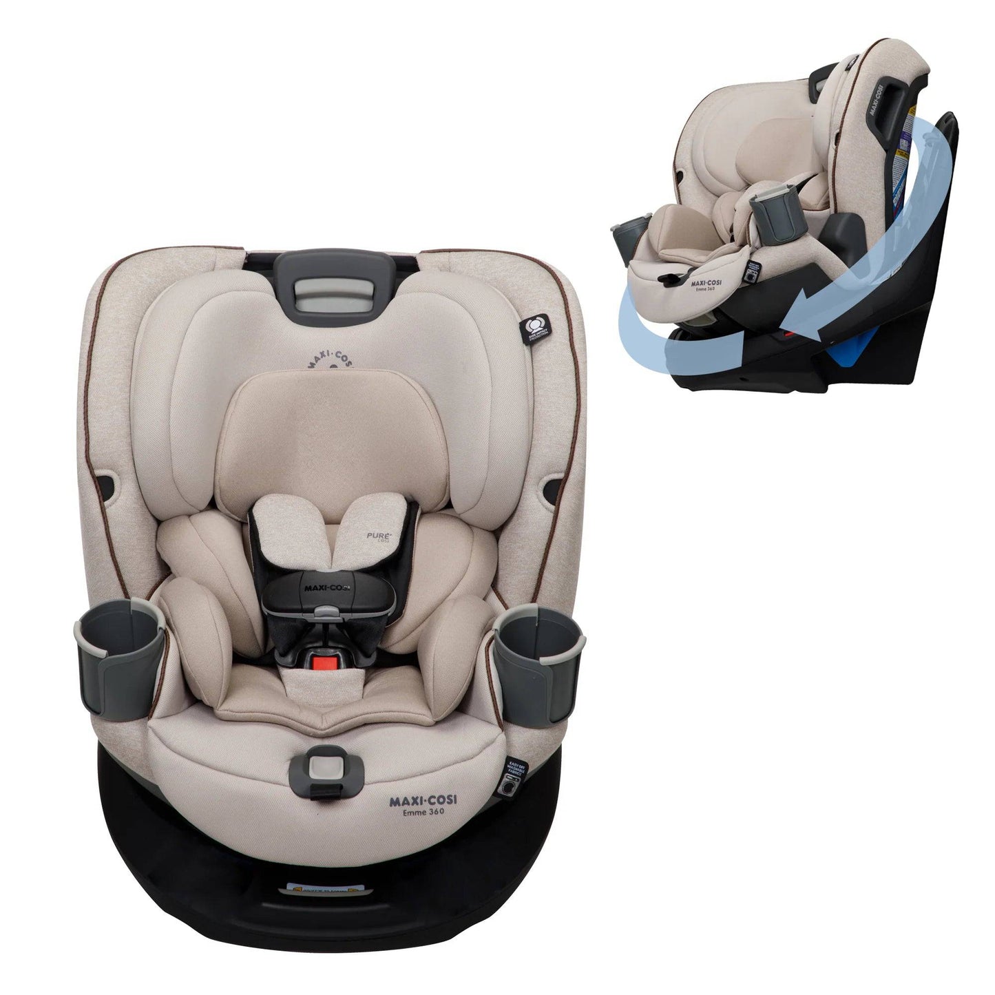 Maxi-Cosi Emme 360 Rotating All-in-One Convertible Car Seat - Desert Wonder - Traveling Tikes 