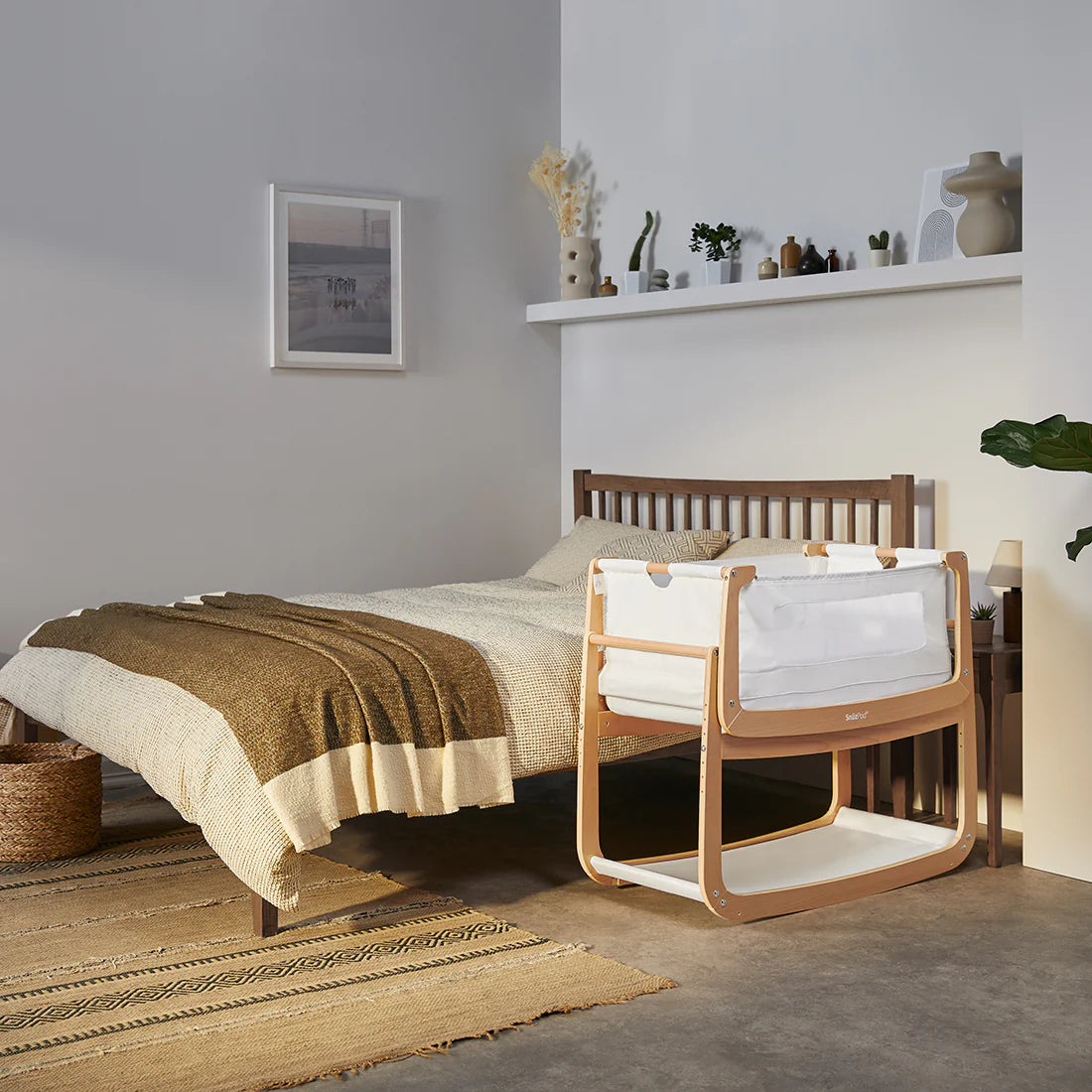 Snuz SnuzPod4 Bedside Crib - Natural