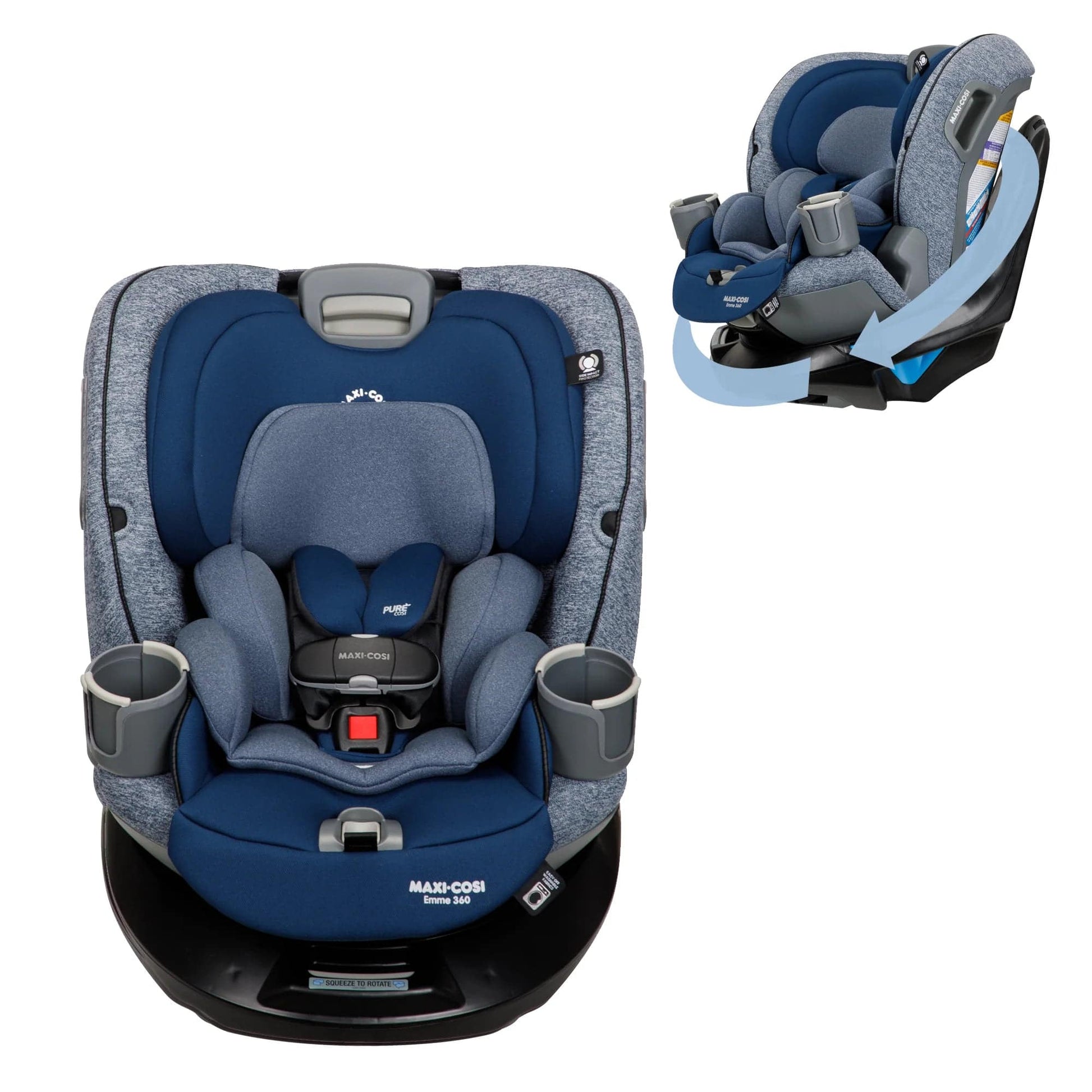 Maxi-Cosi Emme 360 Rotating All-in-One Convertible Car Seat - Navy Wonder - Traveling Tikes 