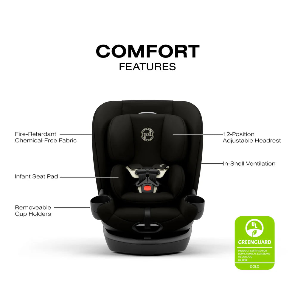 Cybex Callisto G 360 Select Rotating All-in-One Convertible Car Seat - Black