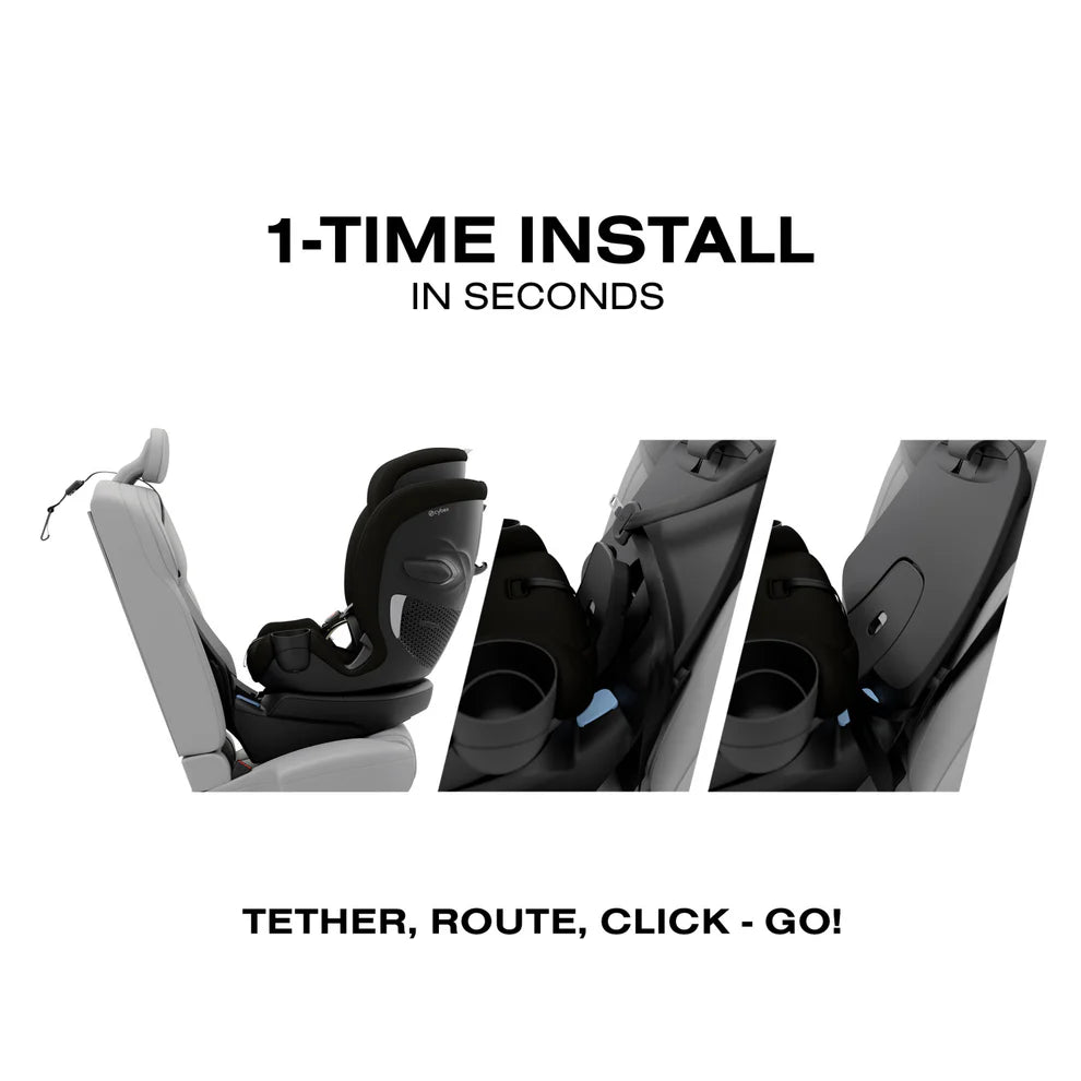 Cybex Callisto G 360 Select Rotating All-in-One Convertible Car Seat - Black